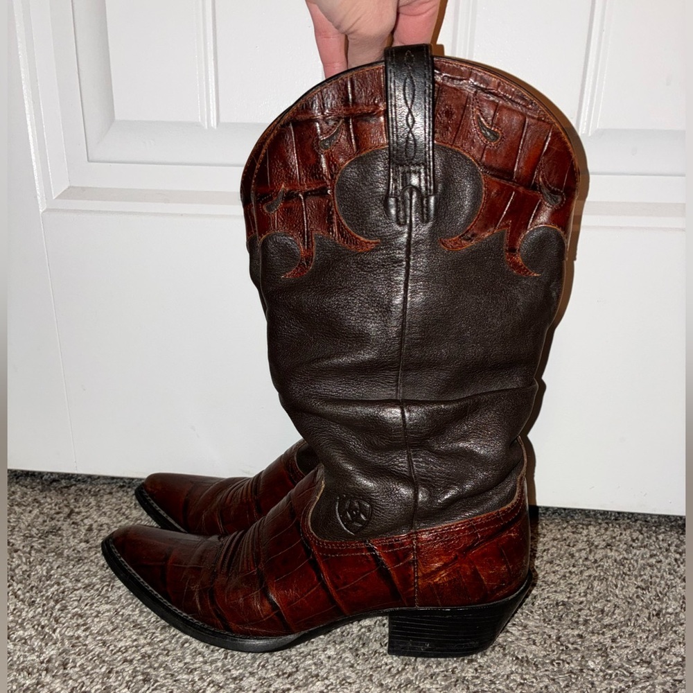 Ariat Two-Tone Leather Heeled Boots